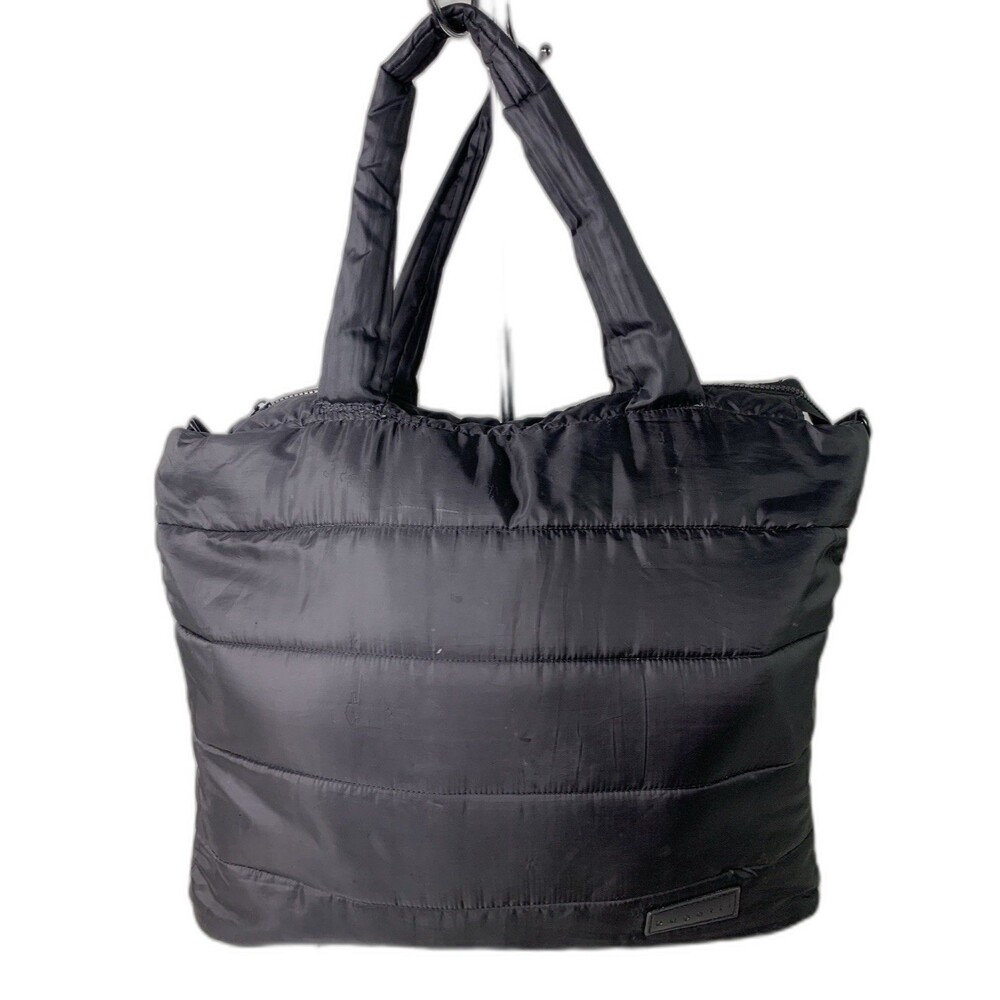 Bugatti Tote Weekend Bag Quilted Purse Black Travel Suitcase Sleeve